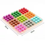 SUDOKU színes fa logikai játék