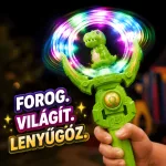 Forgó zenélő világító LED varázspálca