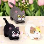 Homokkal töltött nyomkodható Cica Stresszoldó squishy 