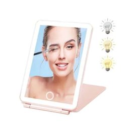   Kozmetikai sminktükör, LED-es, összecsukható, hordozható , USB-s 