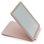 Kozmetikai sminktükör, LED-es, összecsukható, hordozható , USB-s 