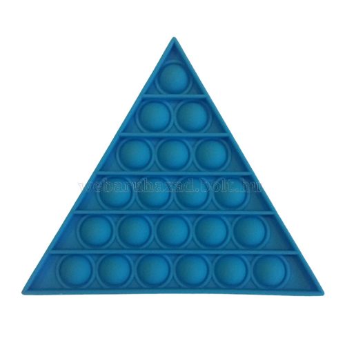 Pop Bubble Push Fidget háromszög anti-stressz játék kék