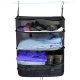 STOW-N-GO poggyászrendszerező bőrönd,  hordozható függő polcok utazáshoz 