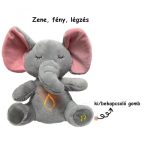 Lélegző, alvó plüss elefánt