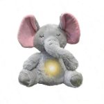 Lélegző, alvó plüss elefánt