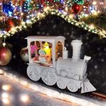 Karácsonyi mozdony, vonat , LED lámpás