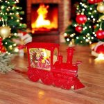 Karácsonyi mozdony, vonat , LED lámpás