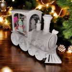 Karácsonyi mozdony, vonat , LED lámpás