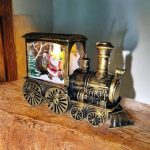 Karácsonyi mozdony, vonat , LED lámpás