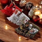 Karácsonyi mozdony, vonat , LED lámpás