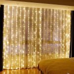 Karácsonyi LED fényfüggöny távirányítóval, akasztó horoggal, 3m x 2m