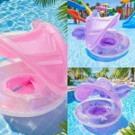 Pillangós glitteres beülős baba, gyerek úszógumi levehető napfénytetővel