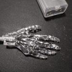 Halloweeni LED fényfüzér, világító kéz, elemes