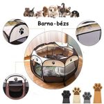 Összecsukható, hordozható kutya, cica, kisállat kennel, szobakennel 