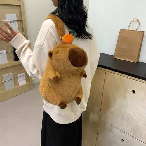 Capybara plüss válltáska, kézitáska, crossbody