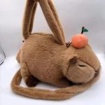Capybara plüss válltáska, kézitáska, crossbody