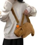 Capybara plüss válltáska, kézitáska, crossbody