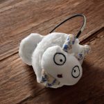 Nyuszis szőrös fülmelegítő gyerekeknek, felnőtteknek