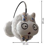 Nyuszis szőrös fülmelegítő gyerekeknek, felnőtteknek