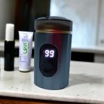 Mini elektromos borotva, akkumulátoros, LCD kijelzős