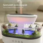 Ultrahangos esőcsepp szimuláló diffúzor fehér zajjal
