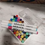 60db-os vékony Akril filc készlet, kőre, textilre, fára, üvegre