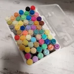 60db-os vékony Akril filc készlet, kőre, textilre, fára, üvegre