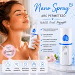 Mini hordozható NANO spray, hidratáló arcpermet, USB 