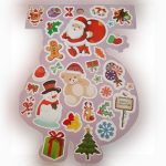 Karácsonyi és Mikulás matricák albumban, több lapos füzet