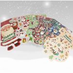 Karácsonyi és Mikulás matricák albumban, több lapos füzet