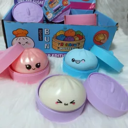   Illatos Squishy Dumpling stresszoldó játék egyszínű nagy