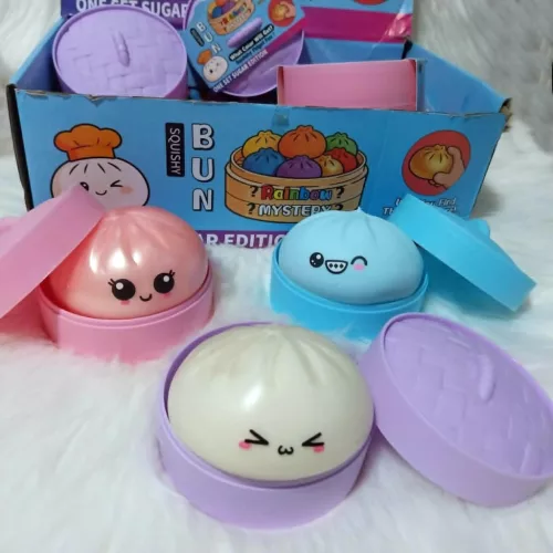 Illatos Squishy Dumpling stresszoldó játék egyszínű nagy