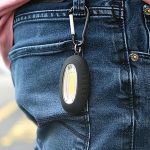 Szuper fényes kulcstartó lámpa, COB-s jelzőfény