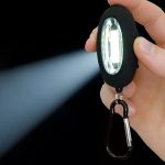 Szuper fényes kulcstartó lámpa, COB-s jelzőfény