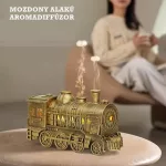 Vonat alakú aromadiffúzor, vintage gőzmozdony párásító hangulat fényekkel, távirányítóval