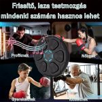 Intelligens fali boxgép, Bluetooth funkcióval, 6 ütőpontos zenélő boxtábla