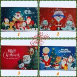 Karácsonyi mintás lábtörlő, fürdőszoba szőnyeg 80X50 cm