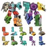 5 in 1 Transformer, számokból átalakuló Digital Robot építő játék  5 db