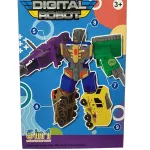 5 in 1 Transformer, számokból átalakuló Digital Robot építő játék  5 db