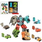5 in 1 Transformer, számokból átalakuló Digital Robot építő játék  5 db