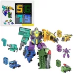 5 in 1 Transformer, számokból átalakuló Digital Robot építő játék  5 db