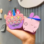 Mini Fast Push, popit kulcstartó, interaktív játék 