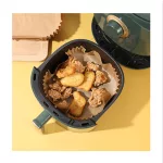Szögletes Air Fryer , sütőpapír, meleglevegős fritőzhöz, sütéshez
