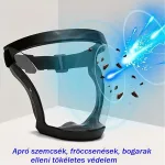 Teljes arcvédő maszk, páramentes védőpajzs, univerzális védőmaszk