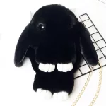 Plüss, szőrme Nyuszi táska, húsvétra, crossbody táska 