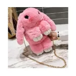 Plüss, szőrme Nyuszi táska, húsvétra, crossbody táska 