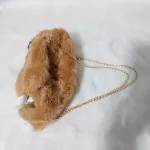 Plüss, szőrme Nyuszi táska, húsvétra, crossbody táska 