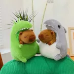 Plüss capybara cápa szájában