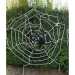 Pókháló óriás pókkal, Halloween dekoráció , 140cm 