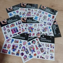   K-pop tetoválás, ideiglenes tetoválás, matrica gyerekeknek